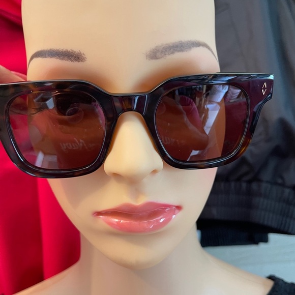 PEACE LOVE WORLD Reflective San Marino Sunglasses Black main image 9
